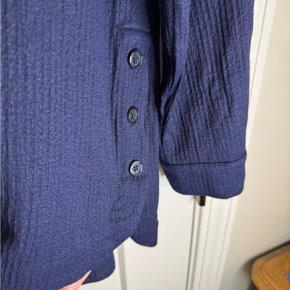 Chico’s Navy Tunic Top - Picture 3 of 6